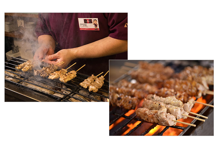 本格炭火焼き鳥を